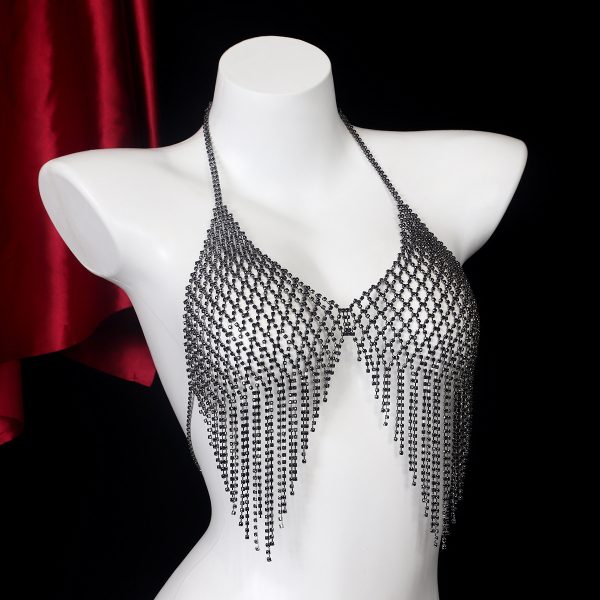 Sparkling Rhinestone Bra Chest Chain: Sexy Diamond Bikini Body Jewelry - Image 2