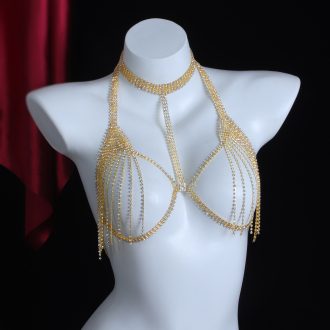Rhinestone Bra Chain: Sexy Body Jewelry for Nightclub - Shop Now!