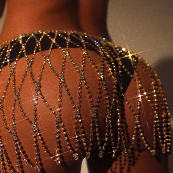Rhinestone Body Chain Skirt: Sexy Tassel Diamond Body Jewelry - Image 2