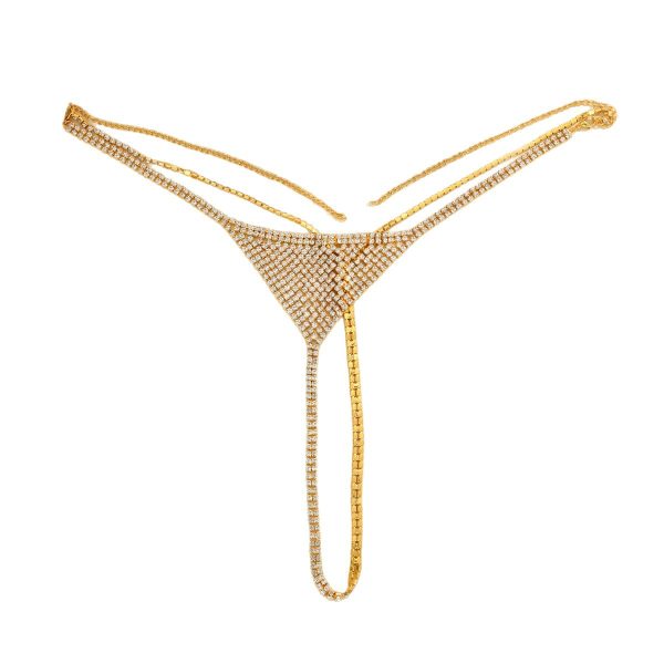 Sexy Rhinestone Bikini Body Chain: Women's Nightclub Beach Thong Jewelry - Image 5