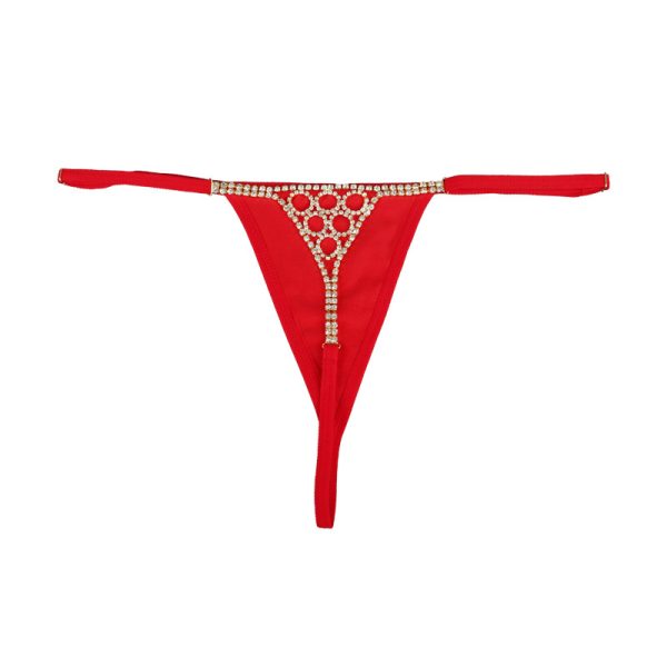Sexy Rhinestone Body Chain G-String: Geometric Bikini Underwear Jewelry - Image 5