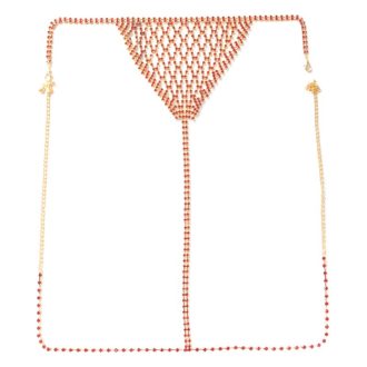 Diamond Bikini Body Chain: Sexy Rave Bra Chest Jewelry