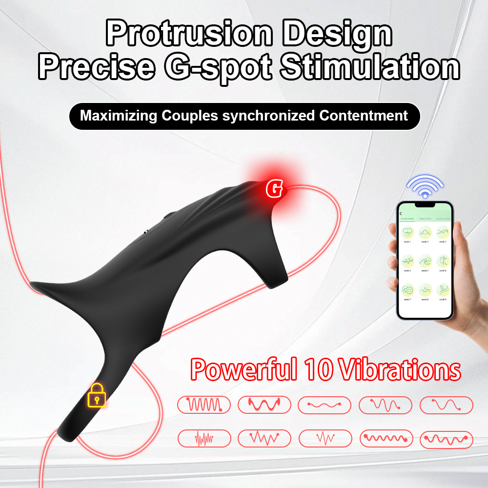 Dolphin Lock: App-Controlled Penis Ring for Enhanced Pleasure - Image 3