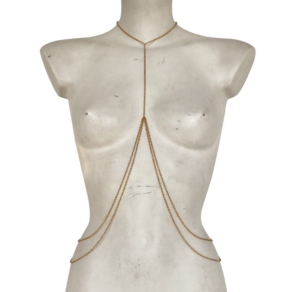 Elegant Cut Out Chain Bikini Accessories - European American Sexy Beach Body Jewelry - Image 5