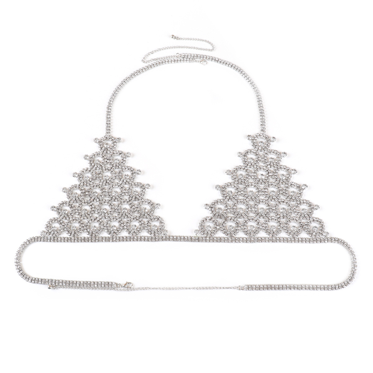 Rhinestone Body Chain Bra: Sexy Diamond Bikini Top for Women - Image 8