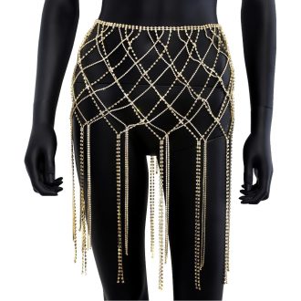 Rhinestone Body Chain: Sexy Tassel Bikini Dress for Party & Nightclub