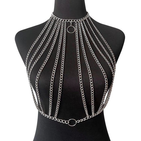 Sexy Hollow Metal Body Chain: Multi-Layer Chest Chain for Hot Girls DL0024 - Image 5