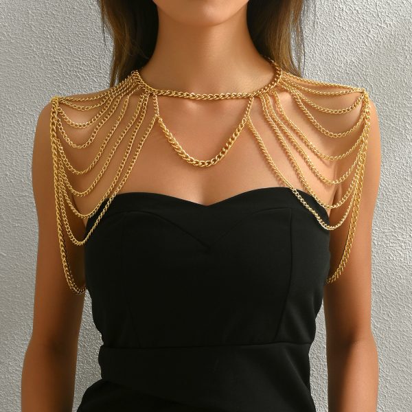 Sexy Body Chain: European & American Metal Shoulder Chain - Hot Girl Summer Accessory