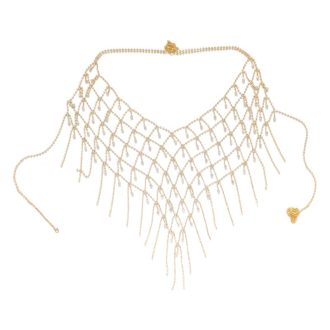 Diamond Body Chain: Luxury Geometric Chest Jewelry for Women