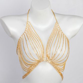Rhinestone Body Chain: Sexy Bikini Chest Jewelry for Nightclub