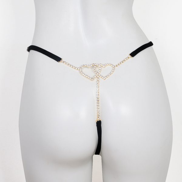Valentine's Sexy Diamond Thong Body Chain: Exaggerated Gem Lingerie - Image 2