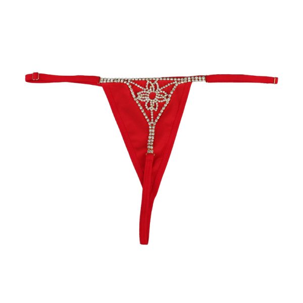 Rhinestone Flower Body Chain Thong - Sexy European American Body Jewelry - Image 6