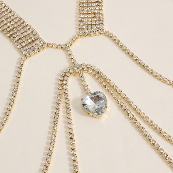 Rhinestone Body Chain: Sexy Nightclub Chest Jewelry for Women - Image 3