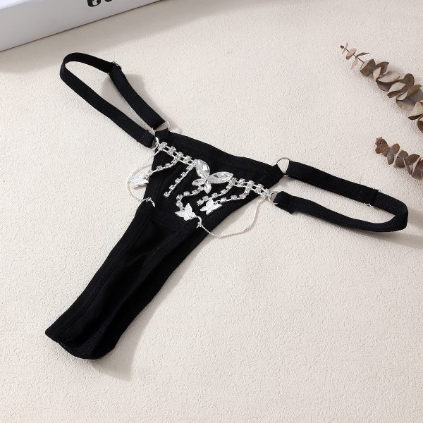 Sexy Butterfly Tassel Body Chain: Hot Flash G-String Panties for Women - Image 3