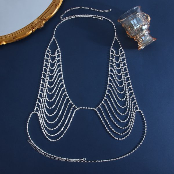 Diamond Tassel Body Chain: Sexy Nightclub Bikini Chest Jewelry - Image 2