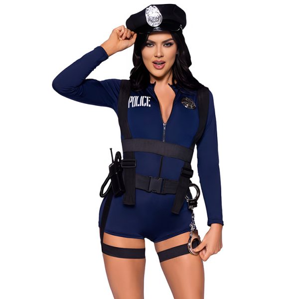 Sexy Policewoman Costume Lingerie - Halloween Cosplay Uniform - Image 7