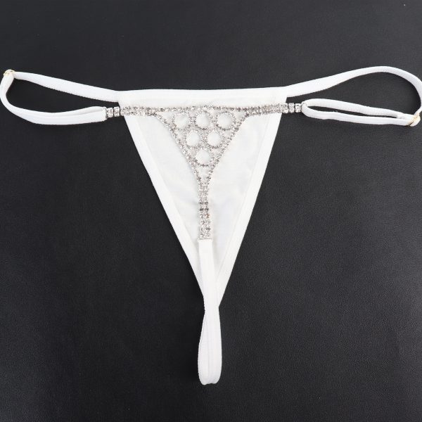 Sexy Rhinestone Body Chain G-String: Geometric Bikini Underwear Jewelry - Image 3