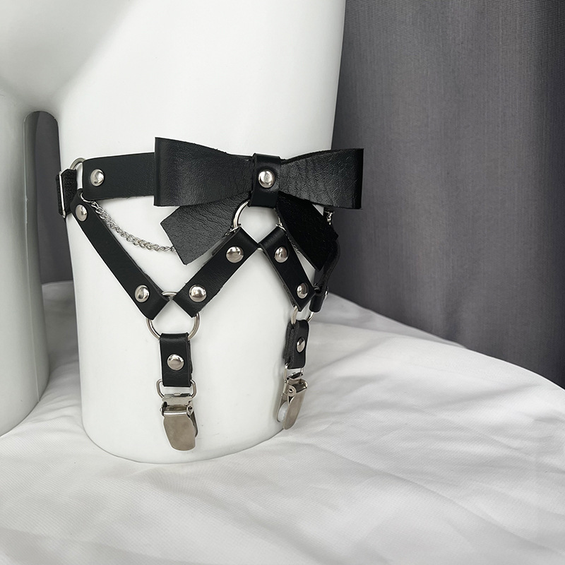 Leather Leg Garter Belt - Sexy Thigh Ring Halloween Jewelry - Image 7