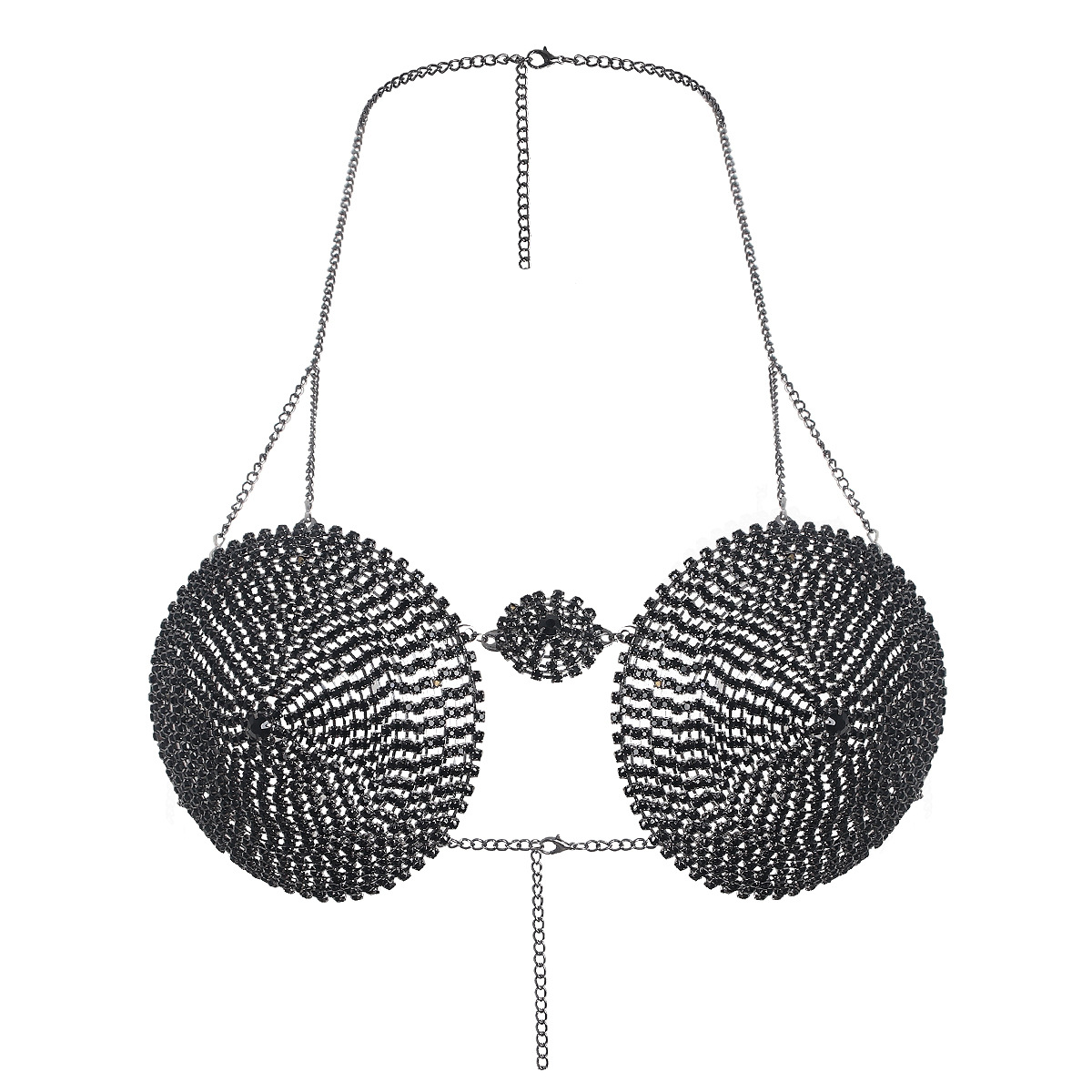 Rhinestone Body Chain Bra: Sexy Diamond Chest Jewelry for Nightclub - Image 3