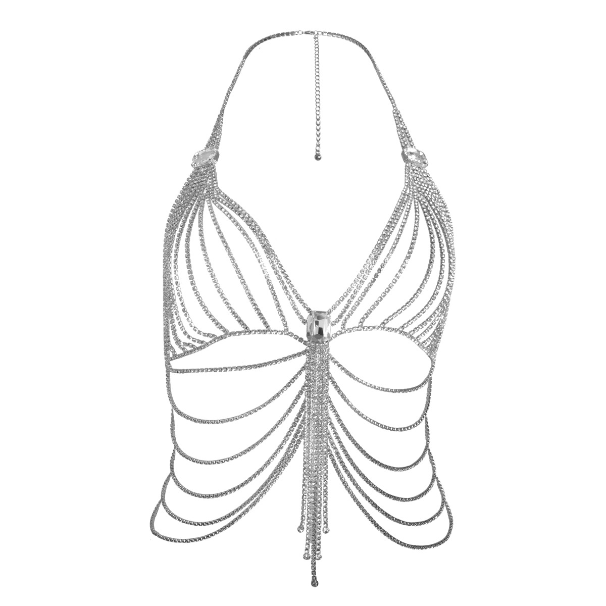 Rhinestone Body Chain: Sexy Bikini Breast Jewelry for Prom & Nightclub - Image 5