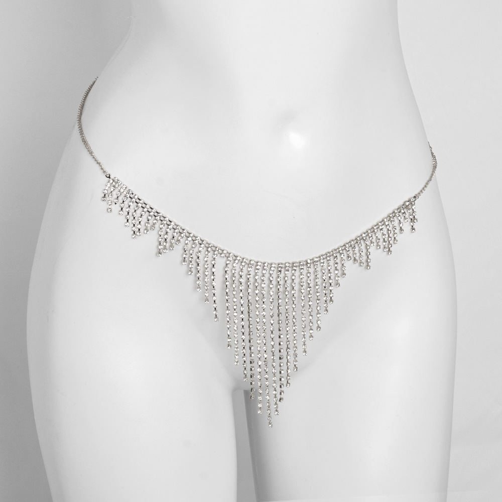 Rhinestone Tassel Body Chain: Sexy Bikini Jewelry for Summer