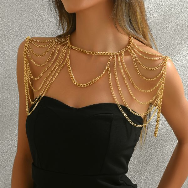 Sexy Body Chain: European & American Metal Shoulder Chain - Hot Girl Summer Accessory - Image 2