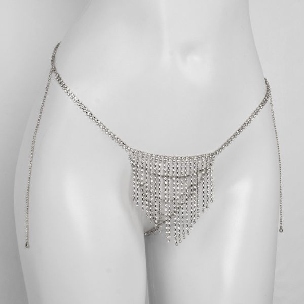 Rhinestone Tassel Body Chain: Sexy Bikini Bra Chest Jewelry - Image 10
