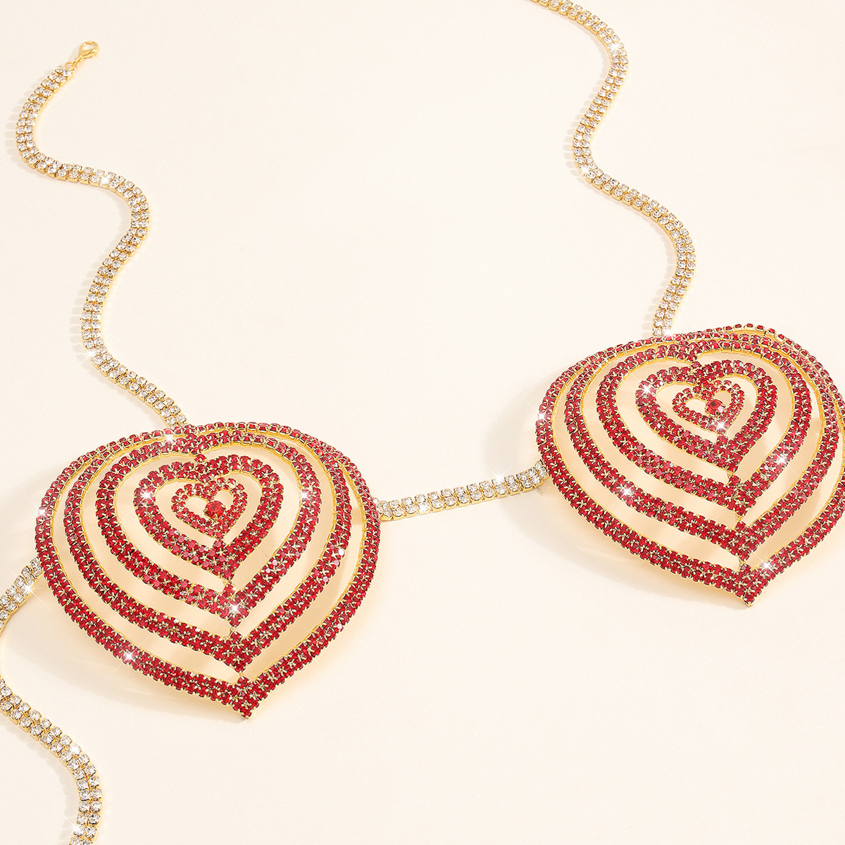 Diamond Body Chain Bra: Sexy Rhinestone Bikini Chest Jewelry - Image 3