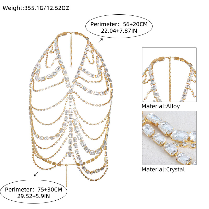 Diamond Tassel Body Chain: Sexy Bikini Jewelry for Nightclub - Image 3