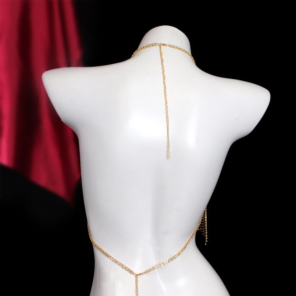 Diamond Tassel Body Chain: Sexy Rhinestone Chest Jewelry for Nightclub & Party - Image 4