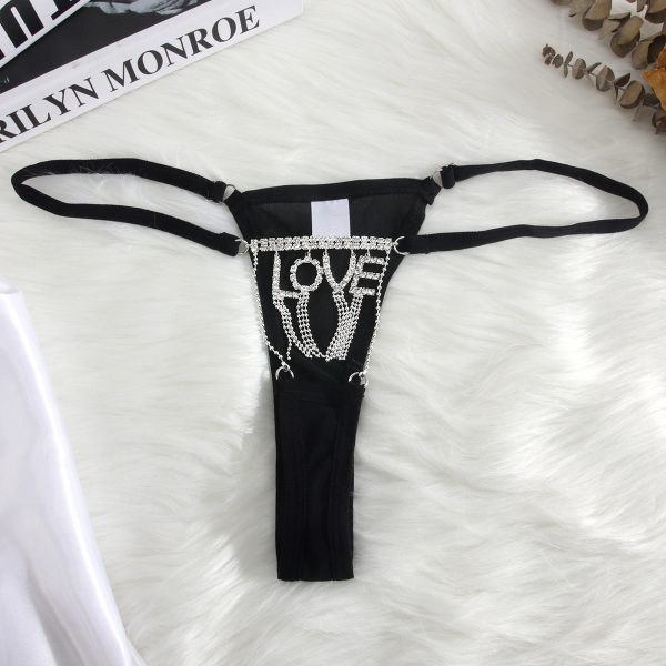 Diamond LOVE Body Chain: Sexy Waist & Thong Chain Jewelry