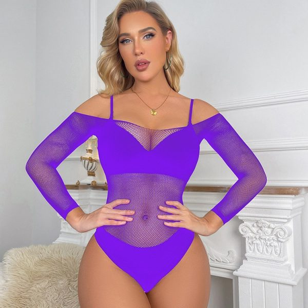 Sexy Mesh Jumpsuit Bikini Set: Strapless Wrap Skirt Lingerie - Image 3