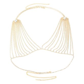 Rhinestone Body Chain: Sexy Bikini Body Jewelry for Beach & Festival