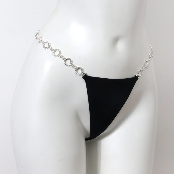 Rhinestone Bikini Body Chain: Sexy Thong Jewelry for Beach & Club