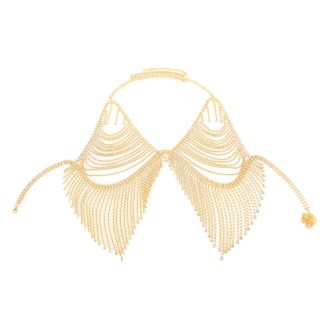 Rhinestone Bikini Body Chain Bra - Sexy Tassel Nightclub Jewelry