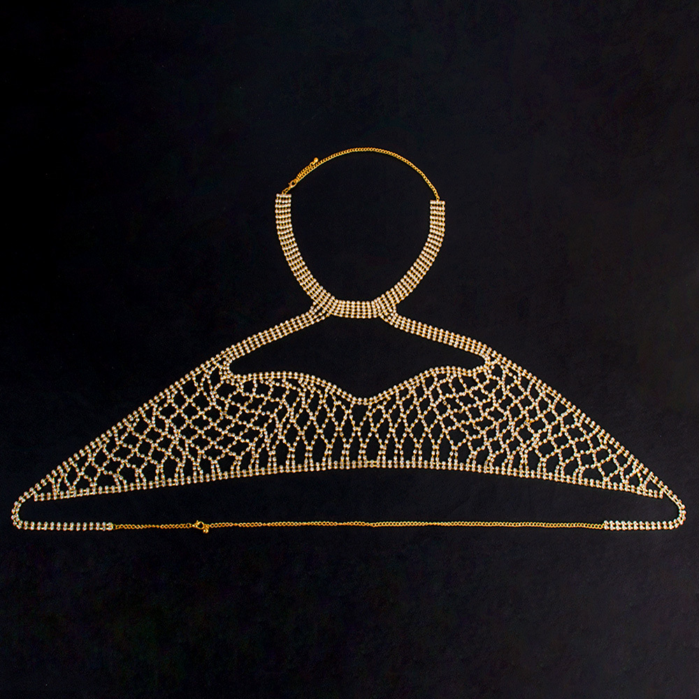 Sexy Body Chain Bra - Rave Bikini Chest Jewelry for Women - Image 6