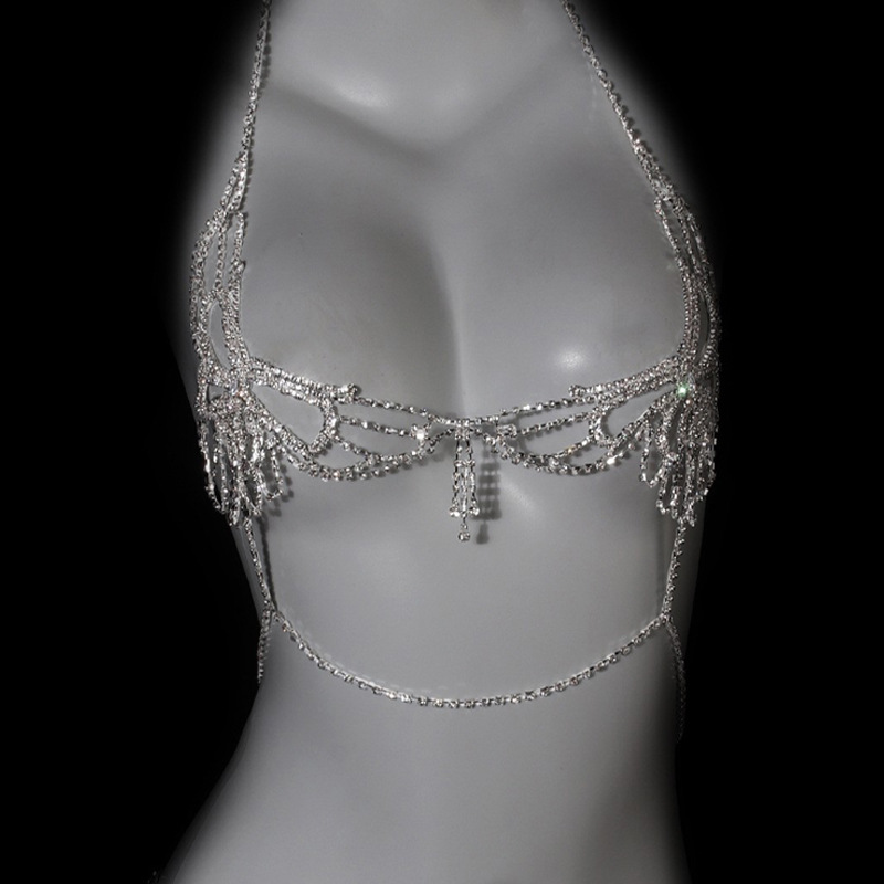 Explosive Rhinestone Butterfly Body Chain: Hot Girl Bikini Chest Jewelry - Image 6