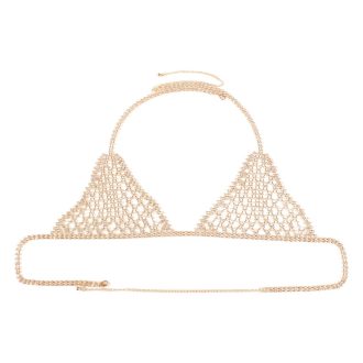 Rhinestone Body Chain: Sexy Bikini Chest Chain Thong for Nightclub
