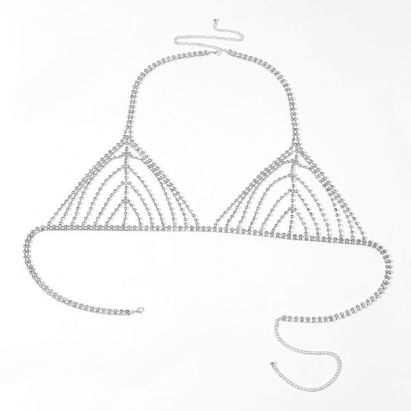 Diamond Body Chain Bra: Sexy Bikini Chest Jewelry for Nightclub & Parties - Image 7