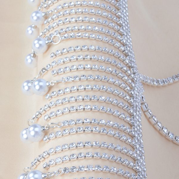 Pearl Tassel Body Chain: Light Luxury Chest Chain for Women - Image 3