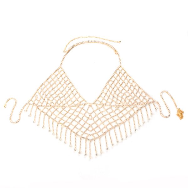 Rhinestone Body Chain Bikini: Sexy Hollow Chest Jewelry for Women - Image 6