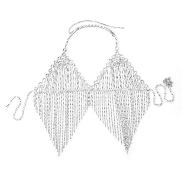 Diamond Tassel Body Chain: Luxury Nightclub Bikini Bra Necklace - Image 5