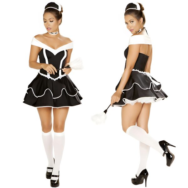Sexy Halloween Maid Costume Lingerie - Amazon Cosplay Outfit - Image 6