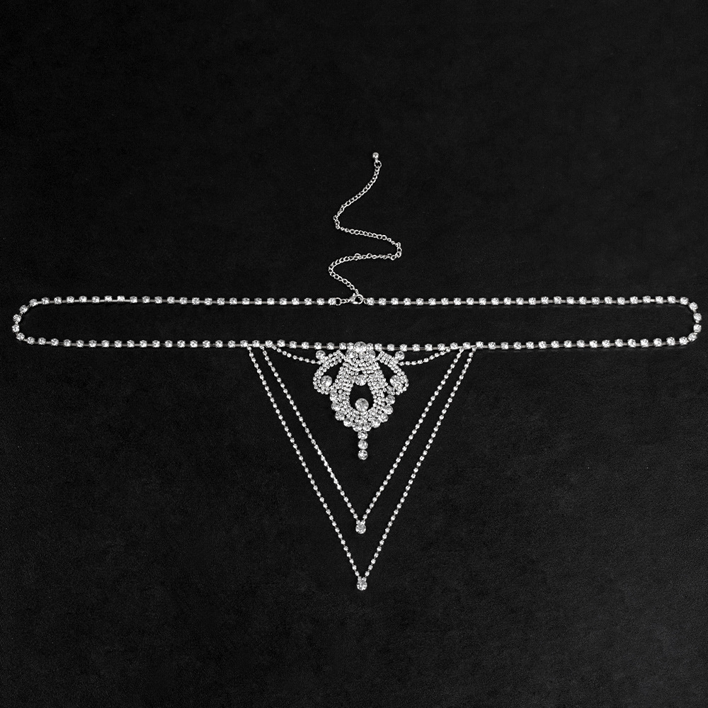 Rhinestone Bikini: Sexy Diamond Body Chain for Club & Rave - Image 7