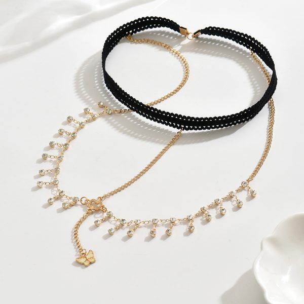 Butterfly Rhinestone Leg Ring: Summer Fashion Elastic Thigh Jewelry - Image 3