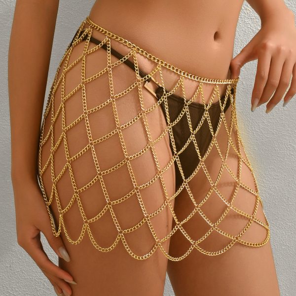 Diamond Mesh Body Chain Skirt - Sexy Hot Girl Fashion Accessory - Image 3
