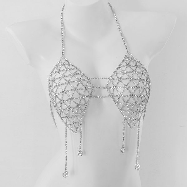 Rhinestone Bikini Bra Body Chain - Sexy Beach Nightclub Jewelry - Image 4
