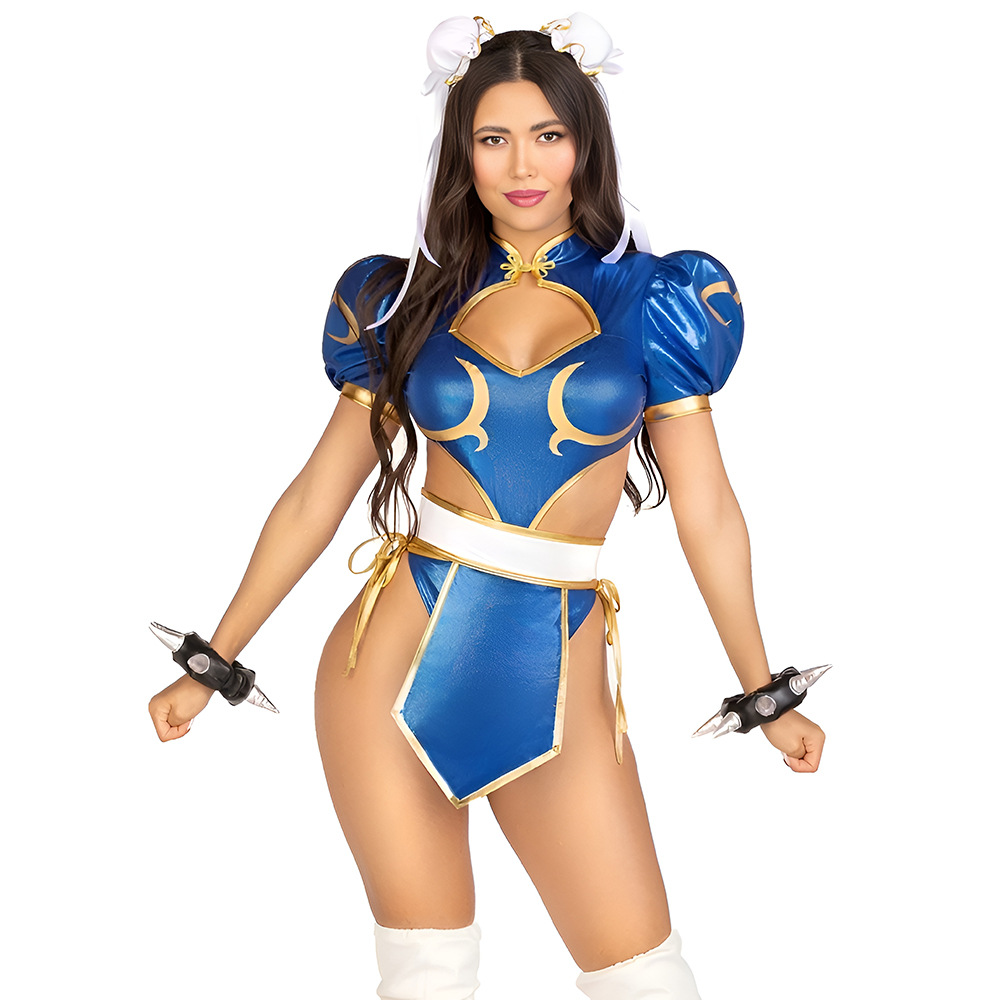 Street Fighter Anime Cosplay Costume - Sexy Halloween Outfit