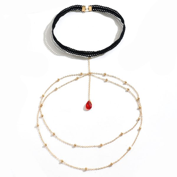 Sexy Ruby Tassel Thigh Chain - European American Body Jewelry - Image 5