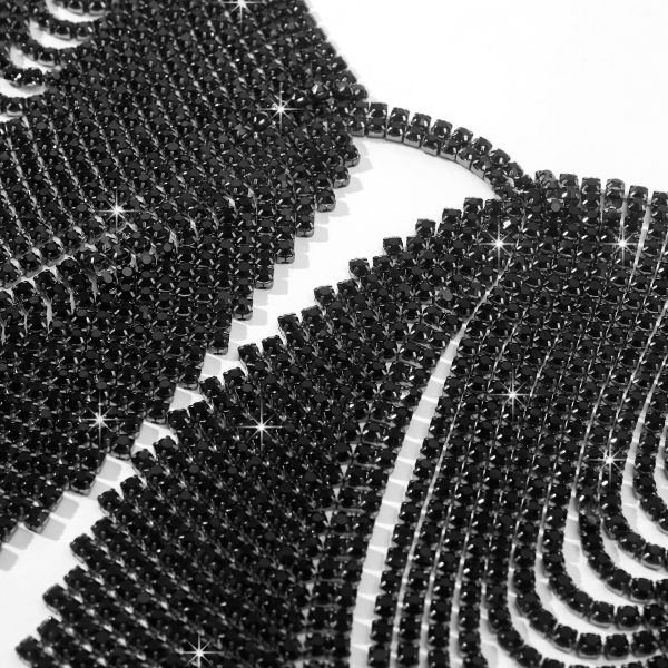 Rhinestone Tassel Body Chain Bra: Sexy Nightclub Bikini Jewelry for Women - Image 3